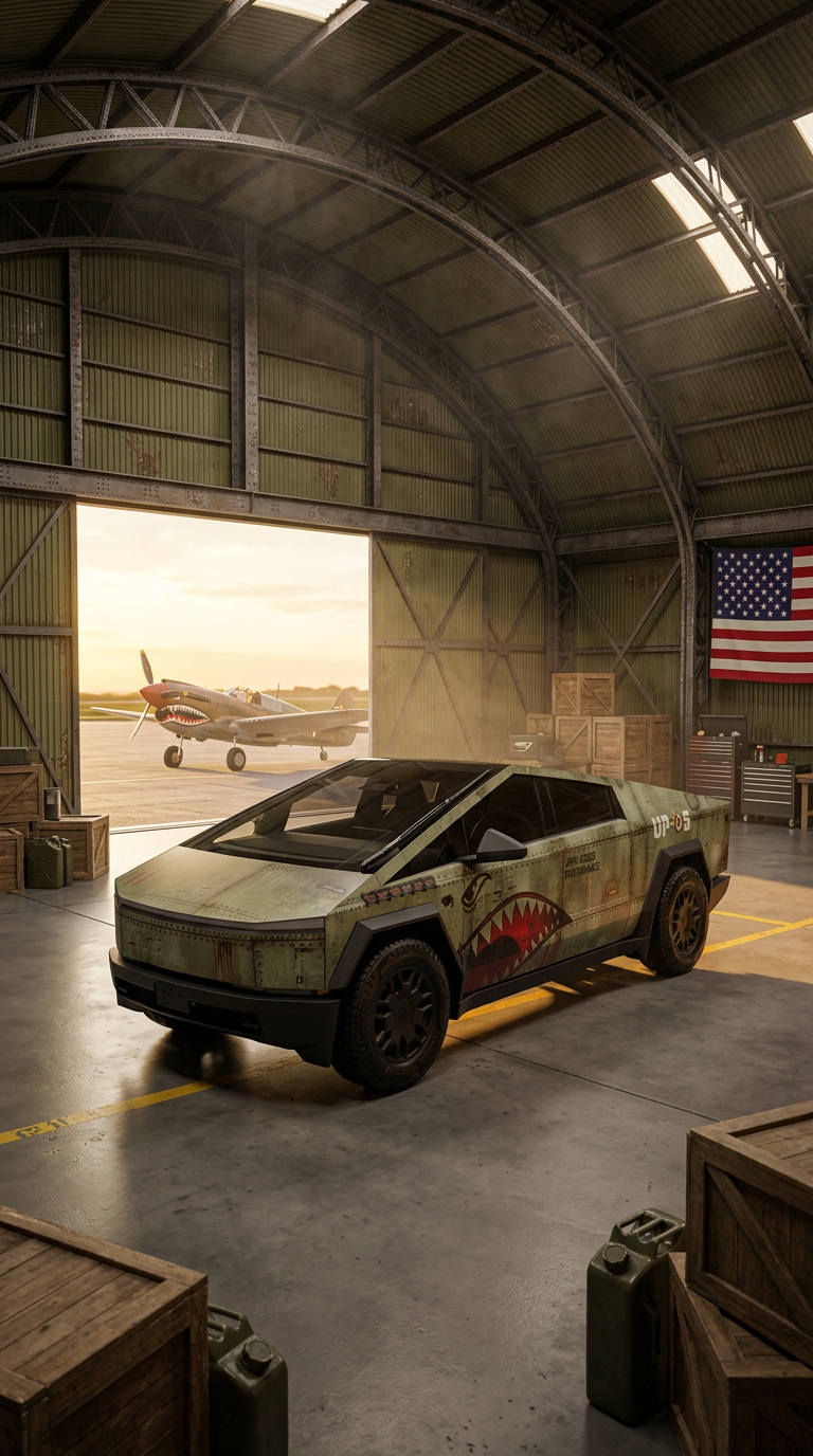 Warbird Cybertruck: diseño y material listos para tu taller